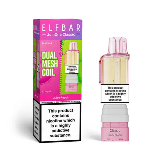 Juicy Peach Elf Bar JoinOne15 Classic Prefilled Pod