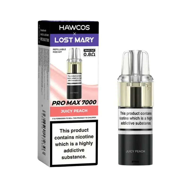 Juicy Peach Hawcos X Lost Mary Pro Max 7000 Prefilled Pod
