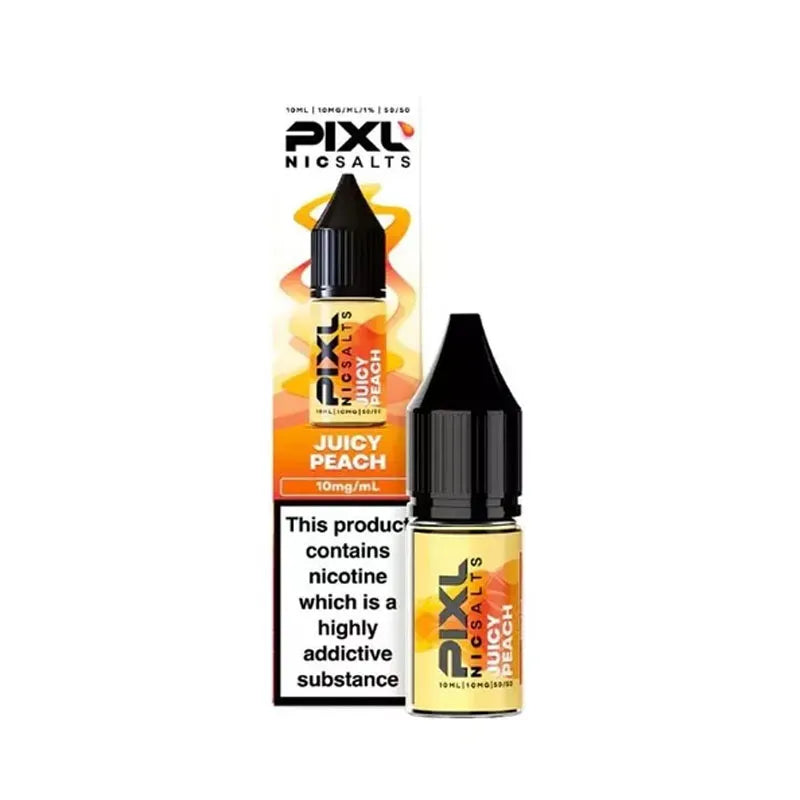 Juicy Peach Nic Salt E-Liquid by Pixl 