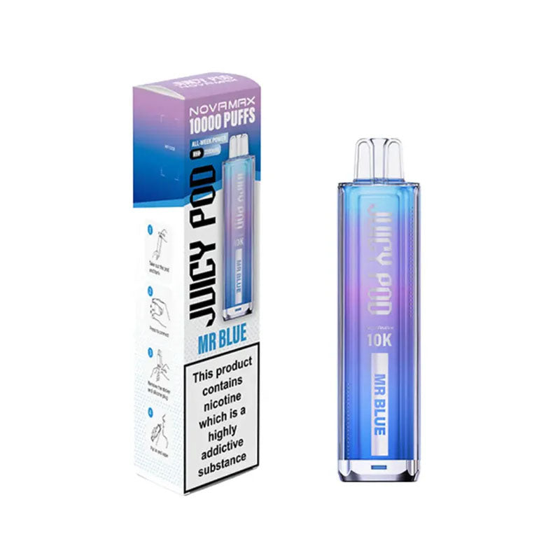 Juicy Pod Novamax 10K Prefilled Pod Kit - Mr Blue