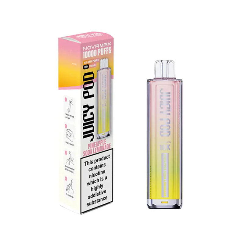 Juicy Pod Novamax 10K Prefilled Pod Kit - Pineapple Soda Lemonade 