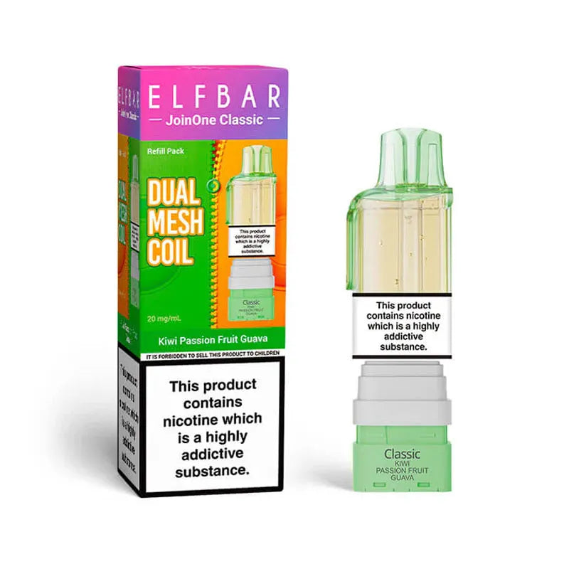 Kiwi Passion Fruit Guava Elf Bar JoinOne15 Classic Prefilled Pod