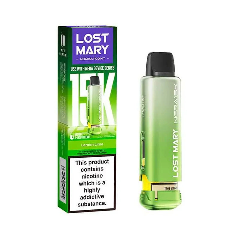 Lemon Lime Lost Mary Nera 15K Prefilled Pod