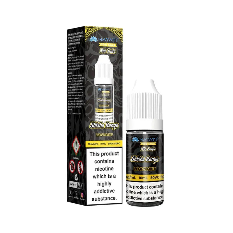 Lemon Mint Nic Salt E-Liquid by Hayati Shisha Range