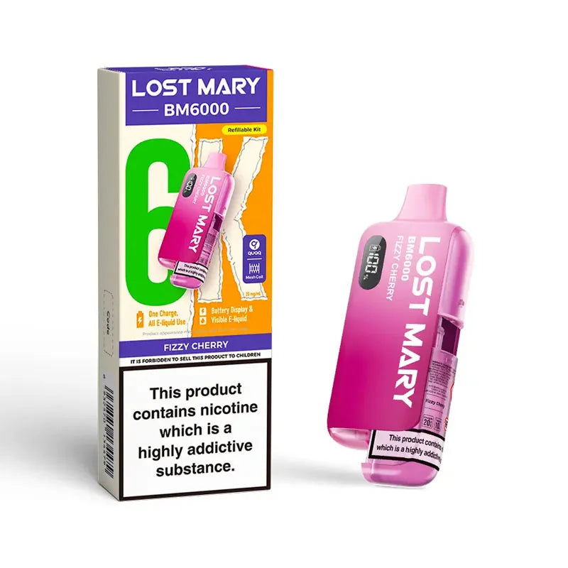 Lost Mary BM6000 Prefilled Pod Kit - Fizzy Cherry