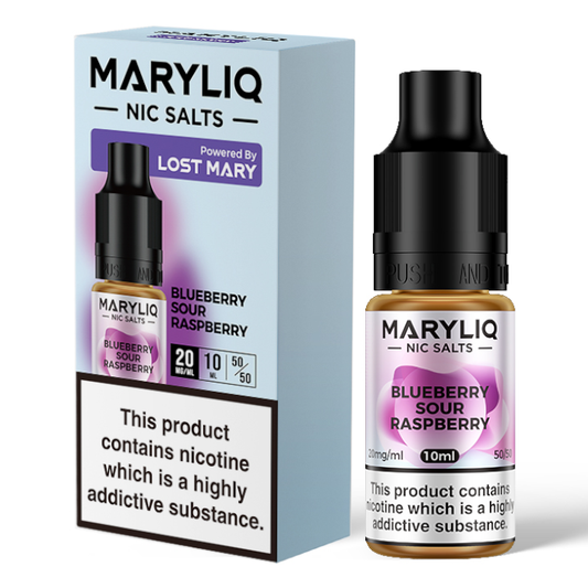 Blueberry Sour Raspberry Nic Salt E-Liquid by Lost Mary Maryliq