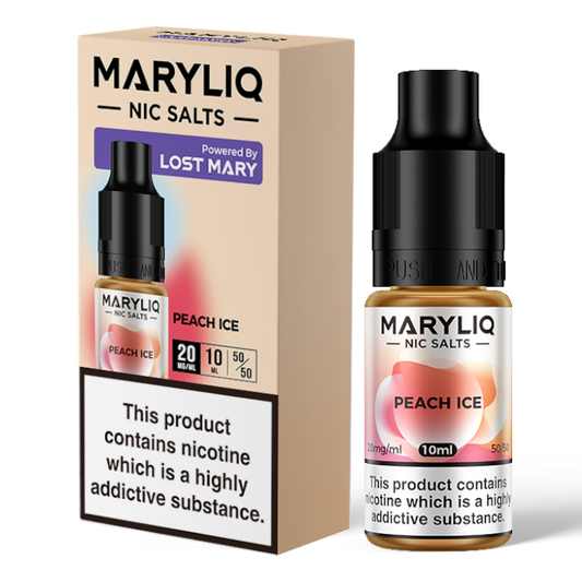 Peach Ice Nic Salt E-Liquid by Lost Mary Maryliq