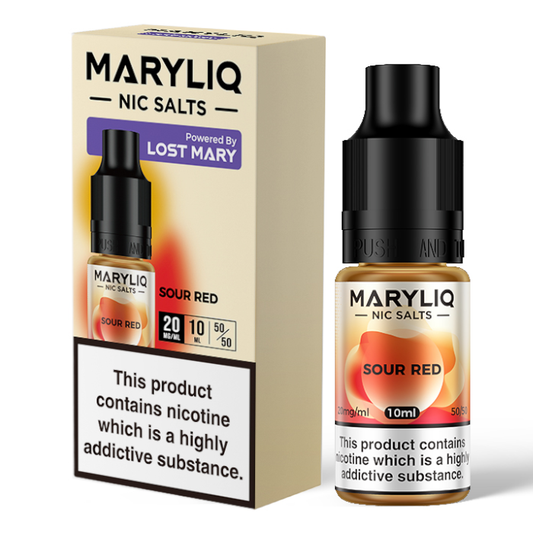 Sour Red Nic Salt E-Liquid by Lost Mary Maryliq