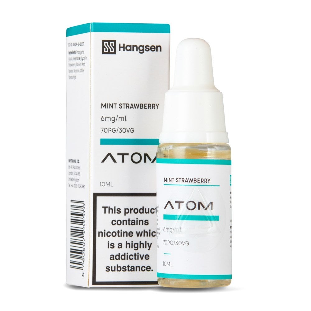 Mint Strawberry 10ml E-Liquid by Hangsen Atom