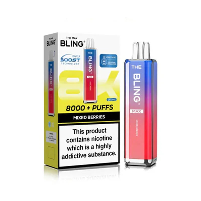 The Bling Max 8000 Prefilled Pod Kit - Mixed Berries 