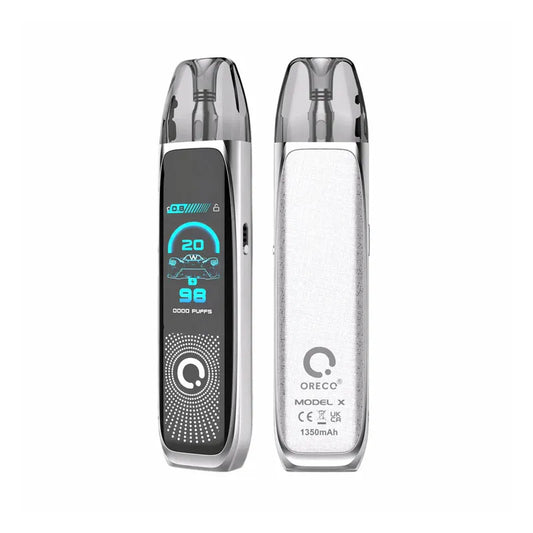 Oreco Model X Pod Vape Kit - Bright Silver