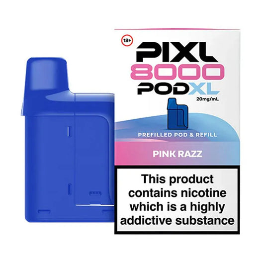 Pink Razz Pixl 8000 Prefilled Pod