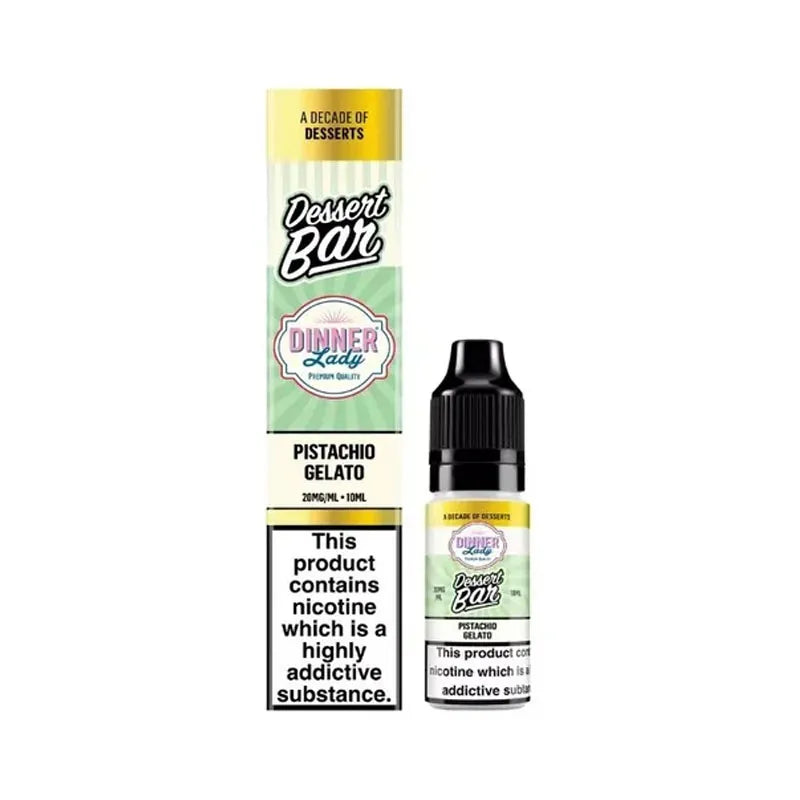 Pistachio Gelato Nic Salt E-Liquid by Dinner Lady Dessert Bar Salts