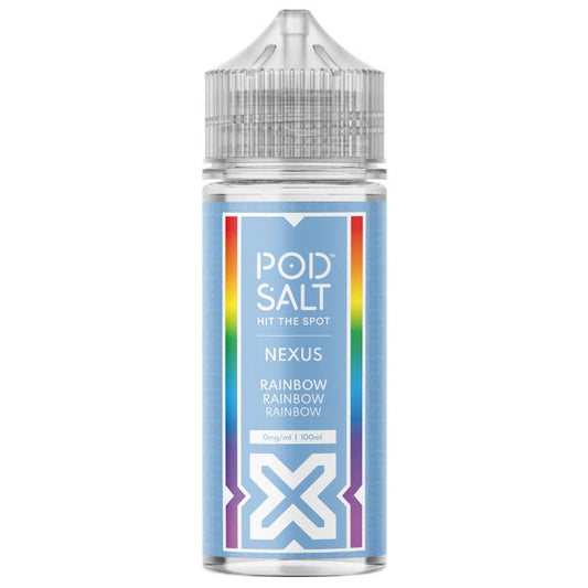 Rainbow 100ml Shortfill E-Liquid by Pod Salt Nexus