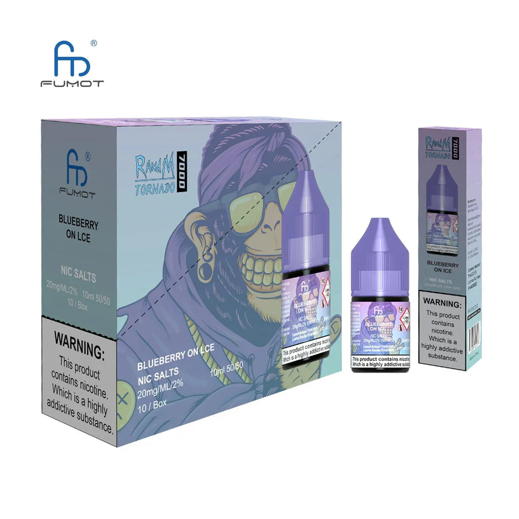 Blueberry On Ice Nic Salt E-Liquid by RandM 7000