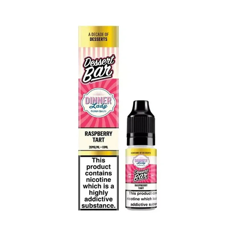 Raspberry Tart Nic Salt E-Liquid by Dinner Lady Dessert Bar Salts