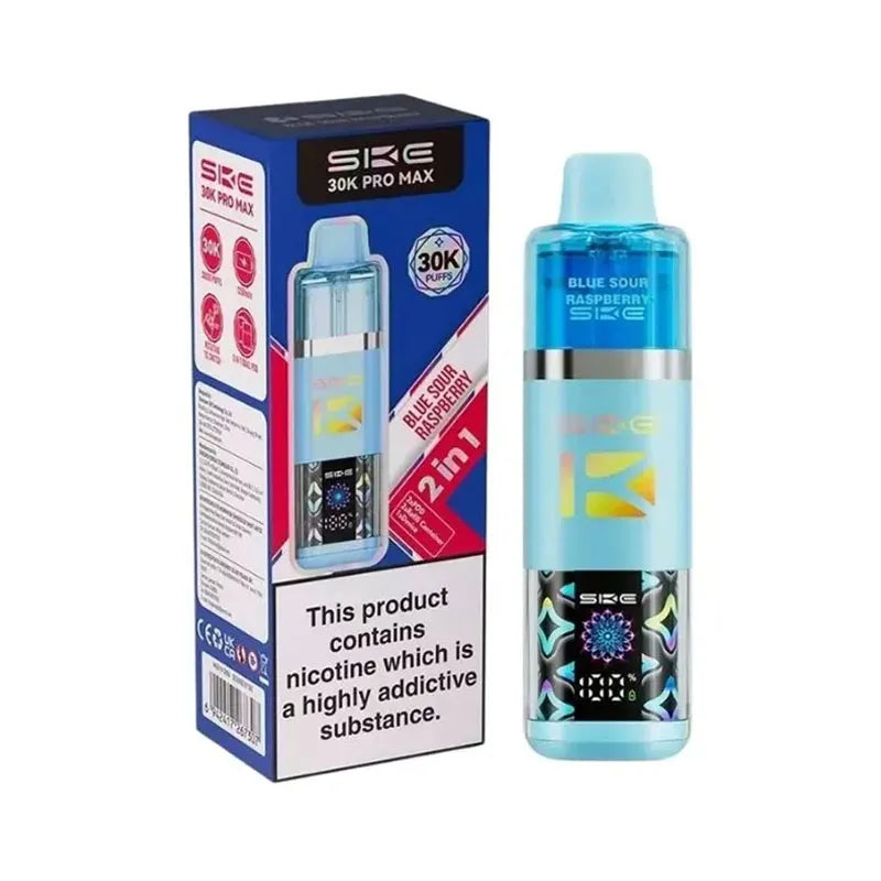 SKE Crystal 30K Pro Max Prefilled Pod Kit - Blue Sour Raspberry 