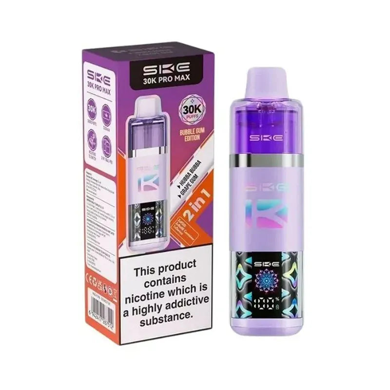 SKE Crystal 30K Pro Max Prefilled Pod Kit - Bubblegum Edition 