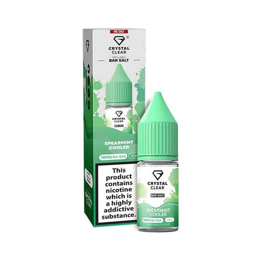 Spearmint Cooler Nic Salt E-Liquid by Crystal Clear Bar Salts