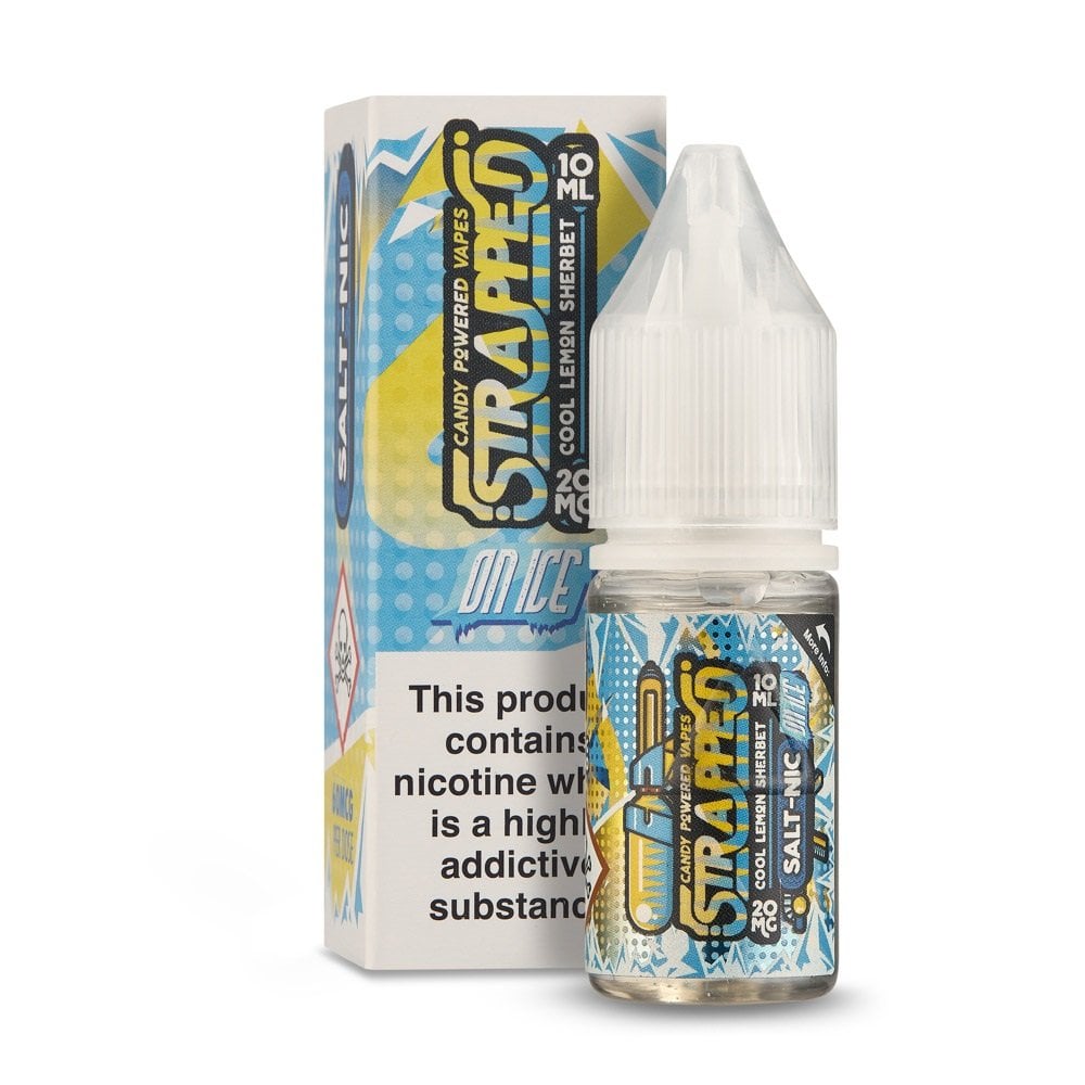 Cool Lemon Sherbet 10ml Nic Salt E-Liquid by Strapped