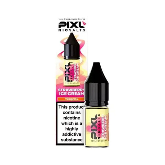 Strawberry Ice Cream Nic Salt E-Liquid by Pixl 