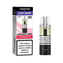 Strawberry Ice Hawcos X Lost Mary Pro Max 7000 Prefilled Pod