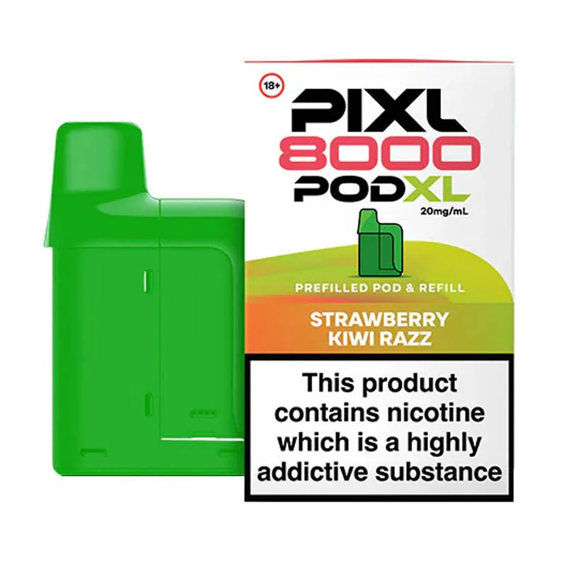 Strawberry Kiwi Razz Pixl 8000 Prefilled Pod