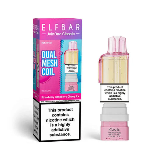 Strawberry Raspberry Cherry Ice Elf Bar JoinOne15 Classic Prefilled Pod