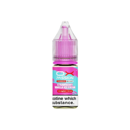 Strawberry Vanilla Ice Cream Nic Salt E-Liquid by OXVA Ox Passion