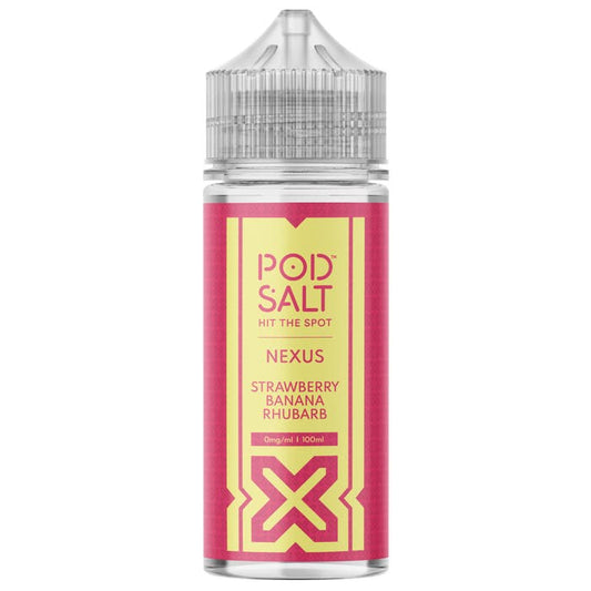 Strawberry Banana Rhubarb 100ml Shortfill E-Liquid by Pod Salt Nexus