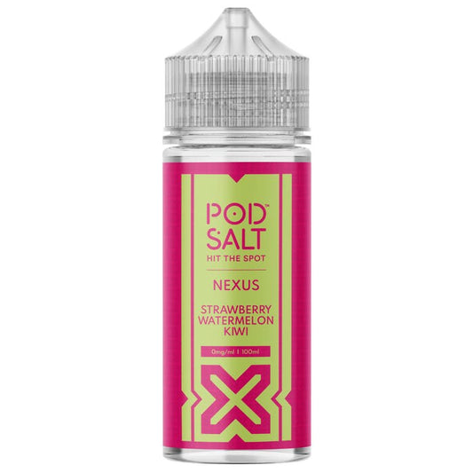 Strawberry Watermelon Kiwi 100ml Shortfill E-Liquid by Pod Salt Nexus