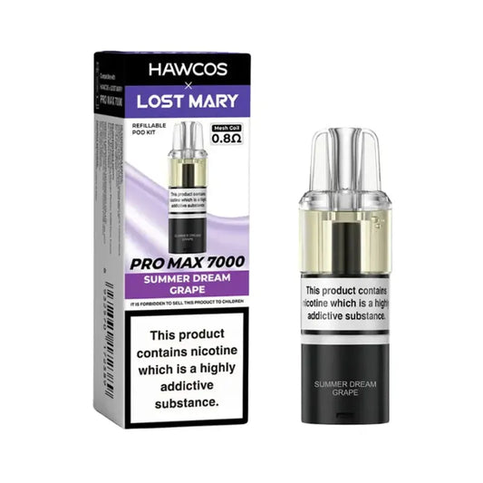 Summer Dream Grape Hawcos X Lost Mary Pro Max 7000 Prefilled Pod