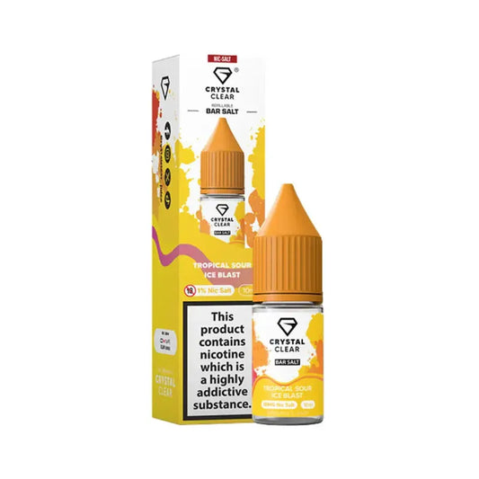 Tropical Sour Ice Blast Nic Salt E-Liquid by Crystal Clear Bar Salts