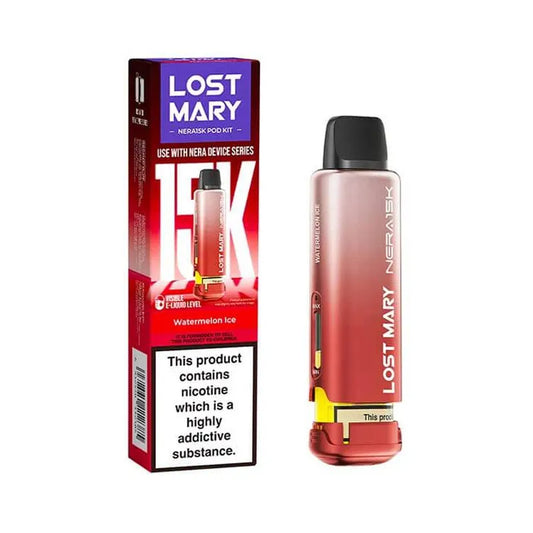 Watermelon Ice Lost Mary Nera 15K Prefilled Pod